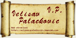 Velisav Palačković vizit kartica
